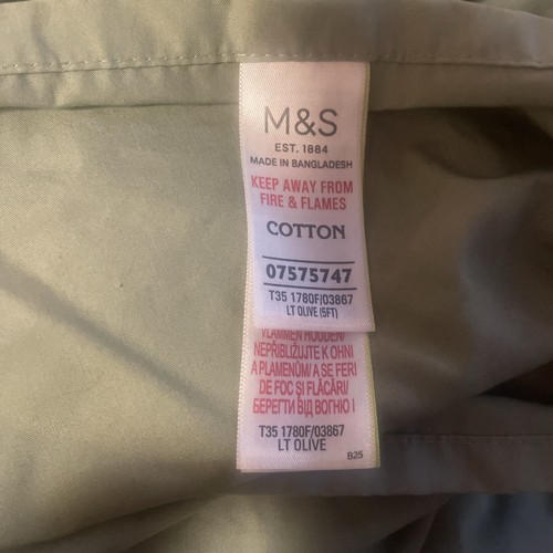 Marks & Spencer Light Olive Green Fitted Sheet Egyptian Cotton eBay