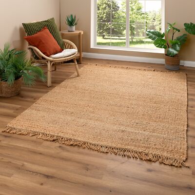 Steffensmeier  Jute Teppich Goa Double Face handgewebt Natur Boho Style