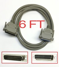 6' Foot Cablex DB25 Male to Female M-F Computer Interface Cable 25 Pin