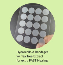 20ct XL Premium Handmade All-Pimple Patches Natural Sensitive Skin Safe Organic