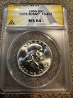 1955 Franklin Half Dollar ANACS MS 64 Bugs Bunny FS-401