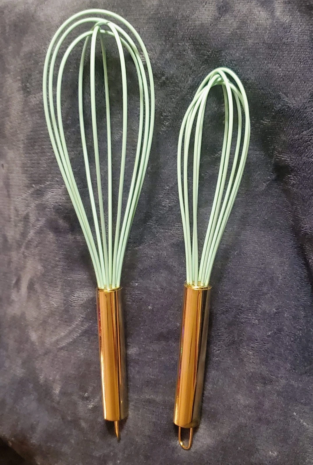 COOK WITH COLOR Silicone Whisks for Cooking, Stainless Steel Wire Whisk Set...