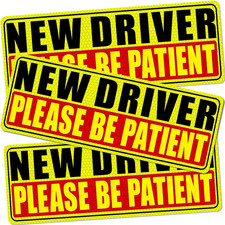 New Driver Magnet for Car - Student Driver Car Magnet Funny Safety Warning Magne