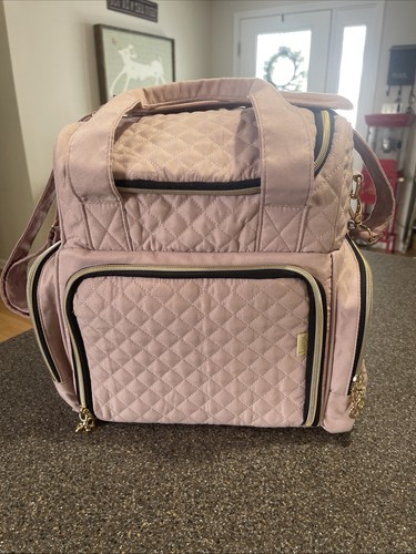 Luxja Nail Polish 48 Bottle Holder Organizer, Missing Lamp, Pale Pink