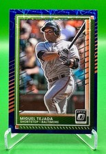 2025 Donruss Optic Baseball Miguel Tejada Blue Velocity