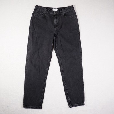 Terranova Women's Black Jeans Relaxed Taper 30 High Rise Mom