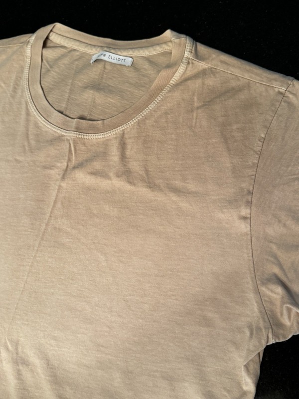 Men’s John Elliott  Beige/Tan T-Shirt Size 1 (S)