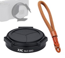 JJC ALC-GR3 Auto Protective Lens Cap  Cotton Hand Strap Ricoh GR III GRIII