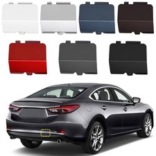 TOPUS Rear Bumper Tow Hook Cover for Mazda 6 Atenza Black, Right Passenger Side