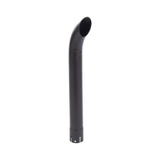 Exhaust Pipe Stack Replacement Universal 2-38 X 23.62 End Pipe Black Exhaust Pipe Stack Replacement Universal 2-38 X 23.62 End Pipe Black