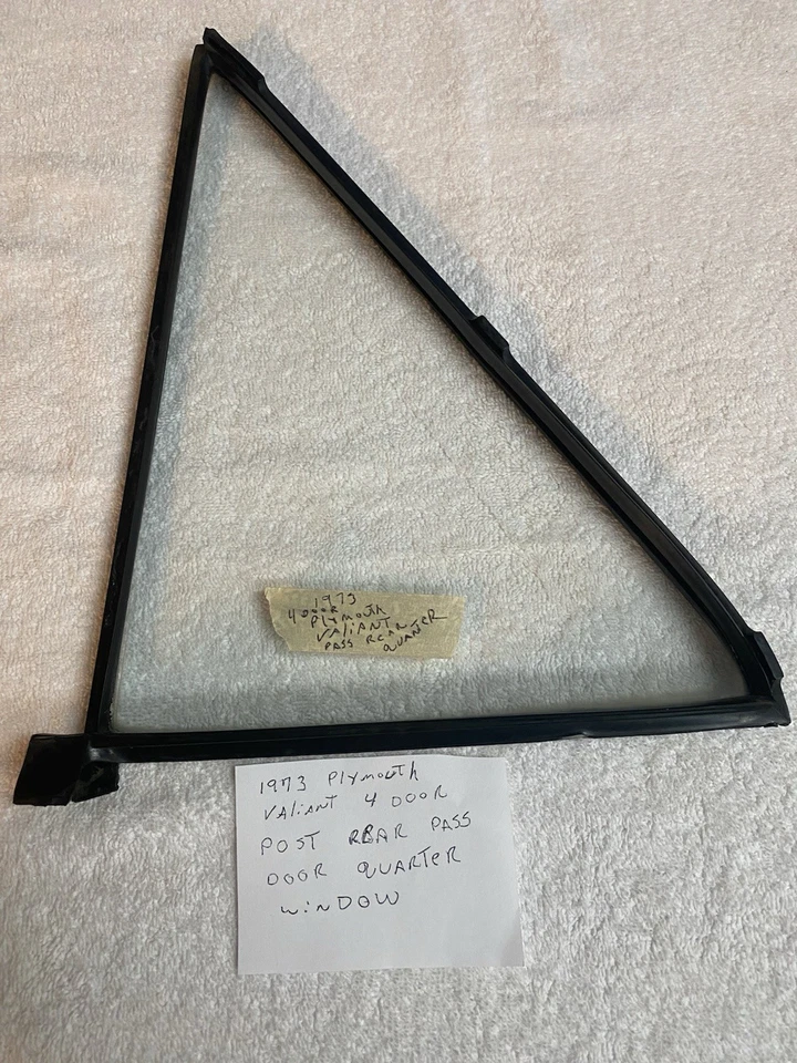 Plymouth Valiant 1973 4 puertas paso cuarto trasero ventana + sello ¡envío gratuito!!!!!!! Foto 2 de 4