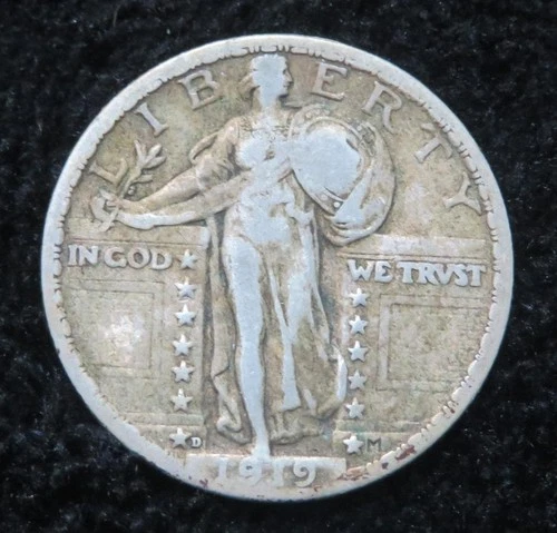 1919-D Standing Liberty Quarter * All 4 Digits Visable * 5888