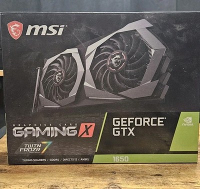   MSI GeForce GTX 1650 GAMING X 4GB GDDR5 Graphics Card 