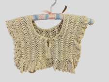 1930's Heirloom Crochet Bib Front and Back Collar