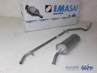 Imasaf Auspuffset Mittelrohr + Endtopf für Renault R 4 1.1 10/1979-08/1983