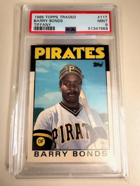 Topps 1986 Traded Barry Bonds #11T Tiffany Rookie PSA 9 Pittsburgh Pirates