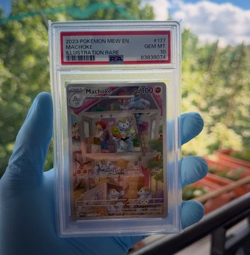Pokémon TCG Machoke Scarlet Violet 151 Holo Illustration Card 177/165 Rare PSA10