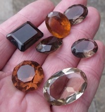 ASSORTED OLD LOOSE GEMSTONES TAKEN FROM OLD JEWELLERY.