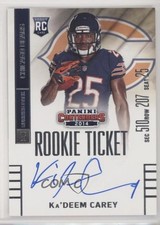 2014 Contenders Ka'Deem Carey (Posing With Football in Right Hand) #223 Auto 0q3