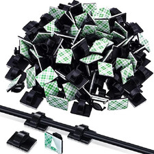 30pcs Cable Organizer Clips Self Adhesive Cord Holder USB Wire Management Set
