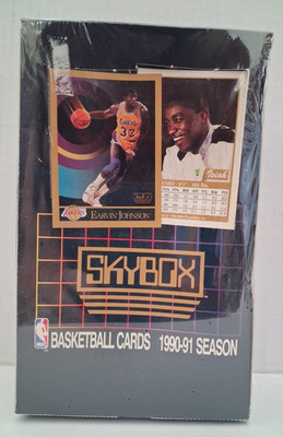 1990-91 NBA Skybox Basketball Factory Sealed Box  36 PACKS - SERIES 1