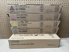 Genuine Ricoh Savin Lanier MP C6003 841849 841850 841851 841852 Toner Set