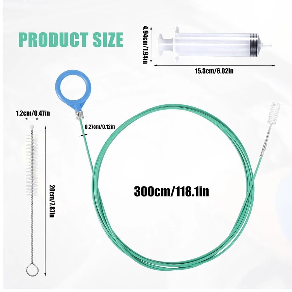 118" Auto Sunroof Drain Cleaning Tool Flexible Pipe Brush Car Drain Dredge Clean - Image 3 of 4