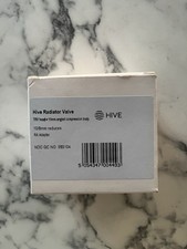 Hive radiator Valve TRV Head + 15mm Angled Compression Body 10/8mm Reduces
