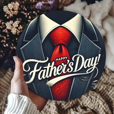 Aluminum Happy Father's Day Tin Metal Signs Home D cor 8x8