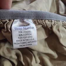 Sleep Number Split King Tan Dune Fitted sheet ONE Sheet Cotton essential fit