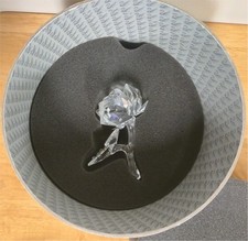 Swarovski 3  The Rose Crystal Flower Dew Drops Stem Figurine 174956