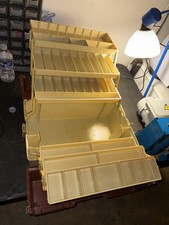 Plano Hard Plastic Tackle Box Hard Case Organizer, Brown/Tan, 1 Pocket