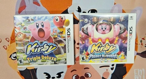 Kirby Planet Robobot & Kirby Triple Deluxe Nintendo 3DS Game Cartridges Only