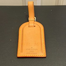 Authentic Louis Vuitton Vachetta Leather Luggage Tag