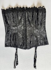Vintage Frederick  s Of Hollywood Black Strapless Corset Or Bustier Size 36