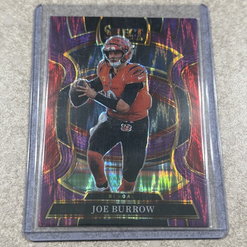 2025 Panini Select - Concourse Joe Burrow #57 Purple Shock Prizm /699 Bengals