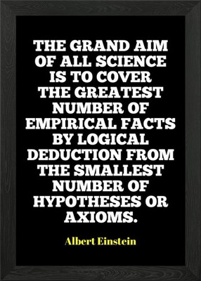 Albert Einstein Quote on Science #2 Framed Wall Art Poster Print Picture