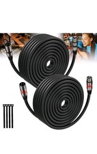 XLR Cables 100FT/30M 2 Packs, Premium Heavy Duty Balanced Microphone Cable wi...
