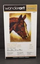 Wonderart Classic Latch Hook Kit Horse 426404 20" X30" New Sealed