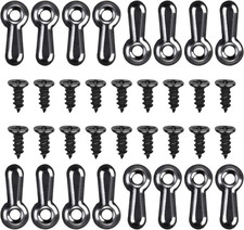 160-Piece Metal Picture Frame Set with 160 Screws, Turn Button Fasteners, Black