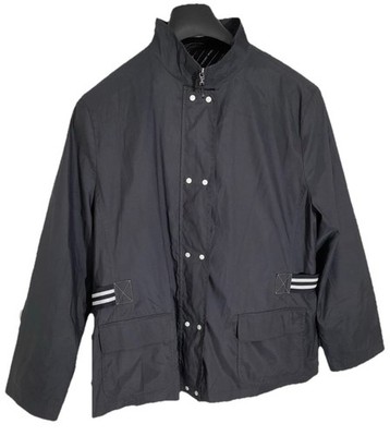 Graue Webber schwarze Jacke mit weißen Details Gr. UK 18