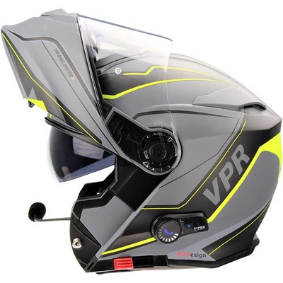 Viper RS-V171 Blinc Bluetooth Klapphelm Motorradhelm - Zone Yellow