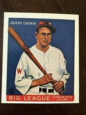 1977 Dover Classic Baseball Cards Reprints - Joe Cronin 1933 Goudey 63 Black...
