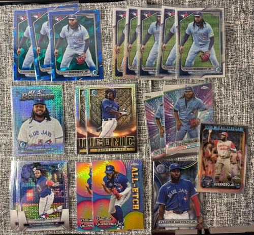 VLADIMIR GUERRERO 2023 2024 Bowman Chrome Sapphire Mega Box LOT OF 19 Blue Jays