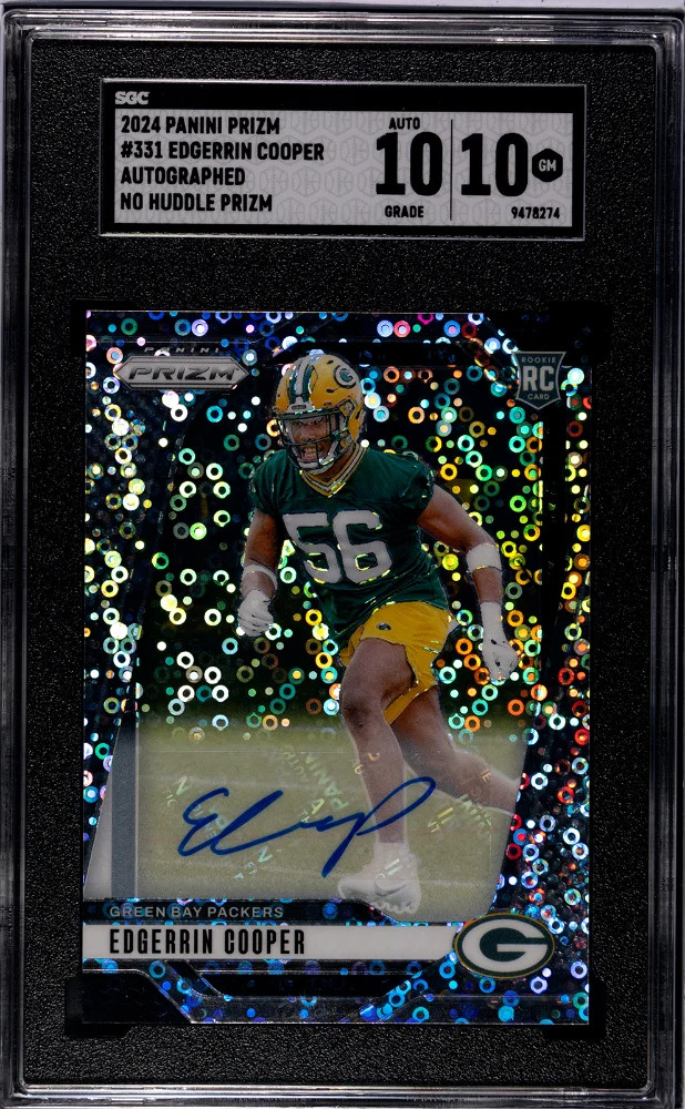 2024 Panini Prizm Edgerrin Cooper #331 Autograph No Huddle SGC 10