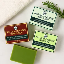 Earth Solvent Natural Organic Handmade Soap For Face & Body Mild Soap Bar 5oz