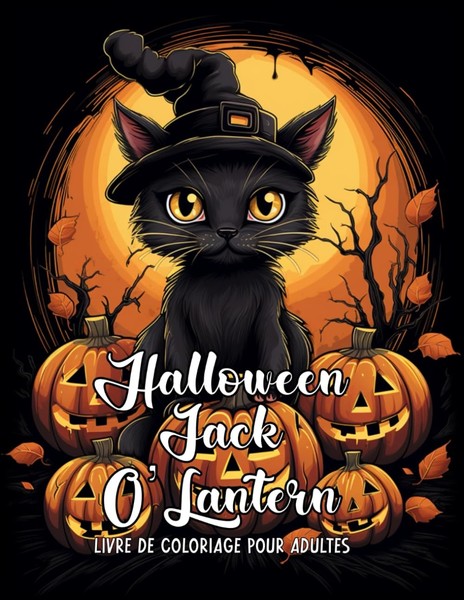 Halloween Malbuch FüR Erwachsene, Jack O'lantern, Graustufen, Entspannung-image