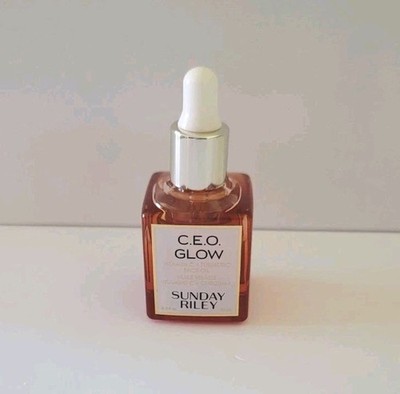 Sunday Riley CEO Glow Oil 0.3 Oz Facial Oil Vitamin C Turmeric Evening Primrose