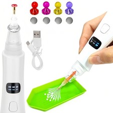 Wireless Electric Diamond Art Painting Pen Kit 4 Replacement Tip 3 Suction Mode