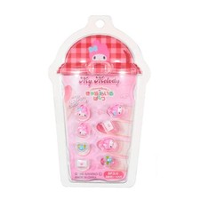 Sanrio My Melody 3D Nail Parts Set – Character Nail Art Decorations with Adhesiv